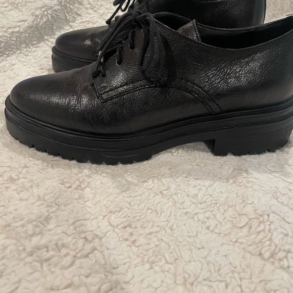BA&SH Black Leather Camden Oxford Shoes Gorgeous! Excellent Condition! Size 38 - Picture 6 of 10